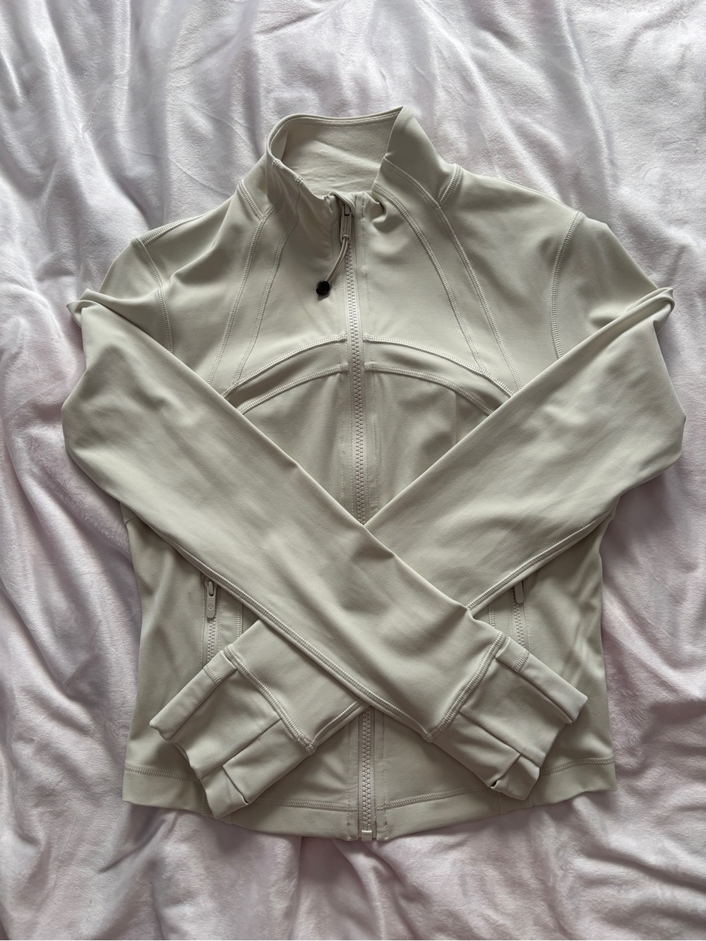 lululemon athletica Cream Full-Zip Athletic Jacket
